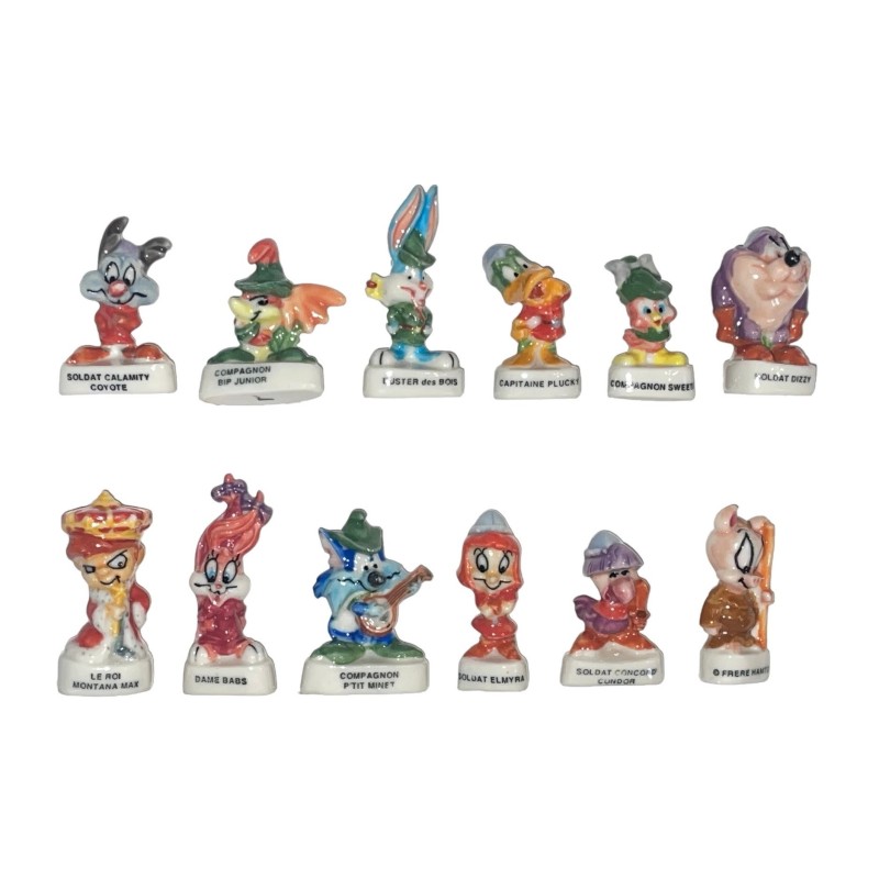 Série complète de 12 fèves Tiny Toons des bois 1999