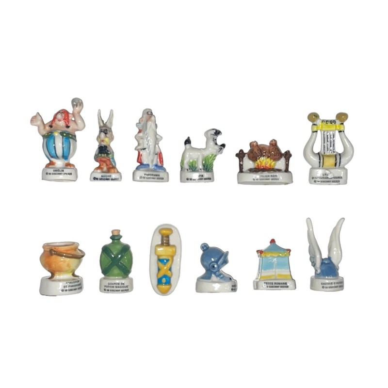 Série complète de 12 fèves Les objets d'Astérix 1999