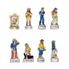 Série complète de 8 fèves Les mystères de l'Ouest 1999