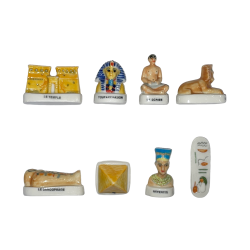 Série complète de 8 fèves L'année de l'Egypte 1999