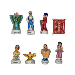 Série complète de 8 fèves Aladdin 1999