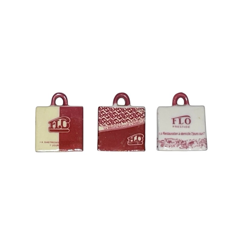 Série complète de 3 fèves Flo 2000