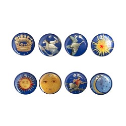 Série complète de 8 fèves Ciel des rois mages pendentifs 2000