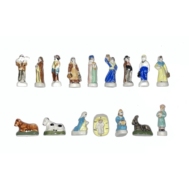 Série complète de 16 fèves Epiphanie III + variante 2000