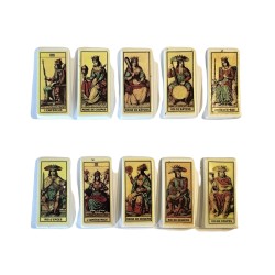 Série complète de 10 fèves Tarot 2001