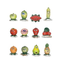 Série complète de 12 fèves Petits fruits 2001
