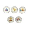 Série complète de 5 fèves Assiettines Pâques 2001