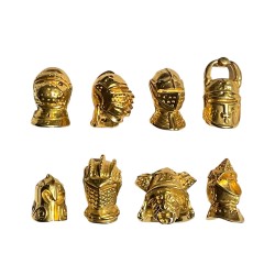 Série complète de 8 fèves Les heaumes 2002