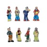 Série complète de 8 fèves Les clowns 2002