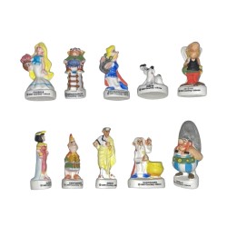 Série complète de 10 fèves Astérix nouveau millénaire 2002