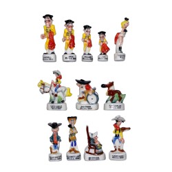 Série complète de 12 fèves Lucky Luke 2002