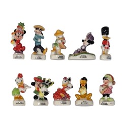 Série complète de 10 fèves Tour du monde de Mickey 2002
