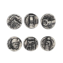 Série complète de 6 fèves Midgard - Hommage aux mineurs 2002