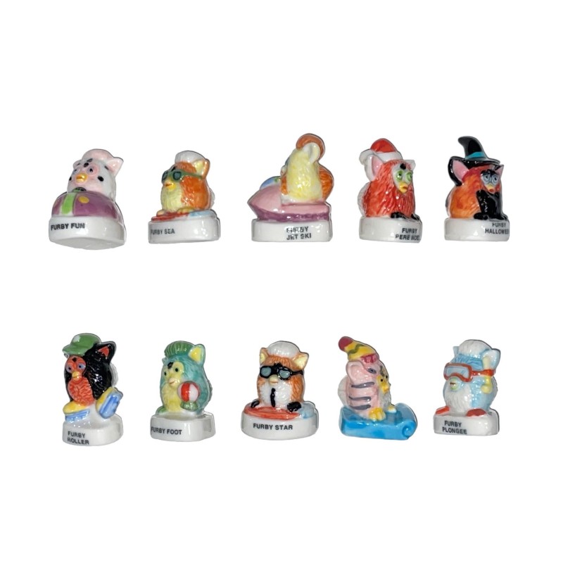 Série complète de 10 fèves Furby 2002