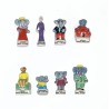Série complète de 8 fèves Le roi Babar IV 2002