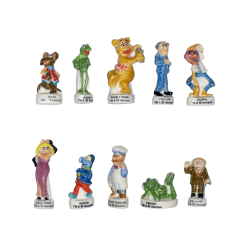 Série complète de 10 fèves Kermit collection 2002
