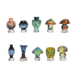 Série complète de 10 fèves Art nouveau 2003