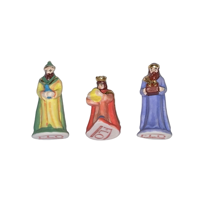 Série complète de 3 fèves Flo - Les rois mages 2003