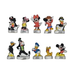 Série complète de 10 fèves Mickey et ses amis 2003