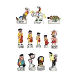 Série complète de 12 fèves Lucky Luke 2003