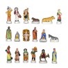 Série complète de 18 fèves Santons prestiges 2003