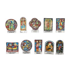Série complète de 10 fèves Les rois de lumière 2003