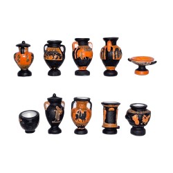 Série complète de 10 fèves Les vases grecs I 2003