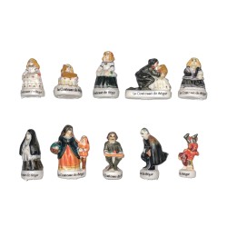 Série complète de 10 fèves Comtesse de Ségur 2003