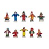 Série complète de 10 fèves Les clowns 2004