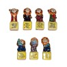Série complète de 7 fèves Les soleils de Janvier 2004
