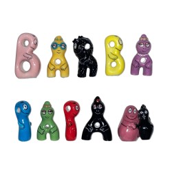 Série complète de 10 fèves Barbapapa 2004