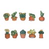 Série complète de 10 fèves Les cactus 2004