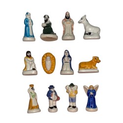 Série complète de 12 fèves Crèche de la nativité I 2004