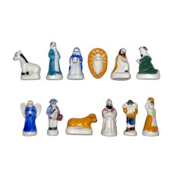 Série complète de 12 fèves Crèche de la nativité II 2004