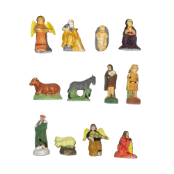 Série complète de 12 fèves Nativité renaissance 2004