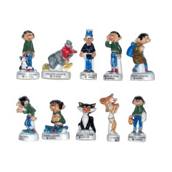 Série complète de 10 fèves Gaston Lagaffe III 2005