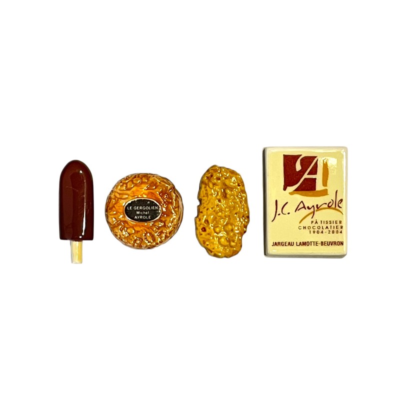 Série complète de 4 fèves Ayrole 2005