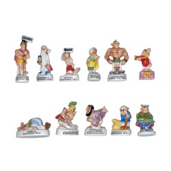 Série complète de 11 fèves Astérix aux jeux olympiques 2005