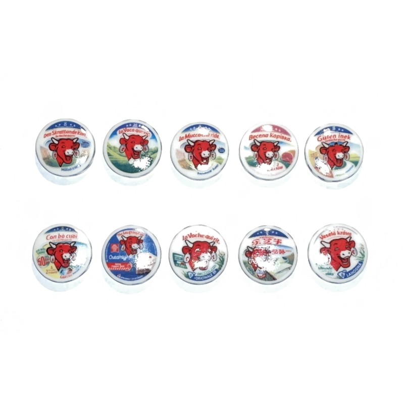 Série complète de 10 fèves Vache qui rit du monde 2022