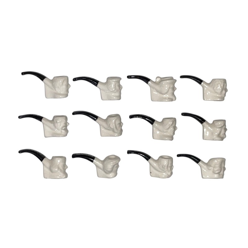 Série complète de 12 fèves Ecume et bruyère les pipes Pré-série 2005