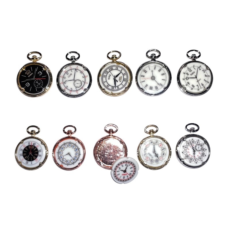 Série complète de 10 fèves Montres à gousset et cadrans 2022
