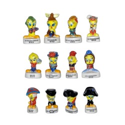 Série complète de 12 fèves Titi historique 2005