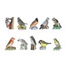 Série complète de 10 fèves Les oiseaux des villes 2005