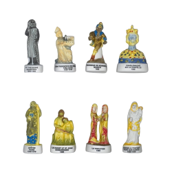Série complète de 8 fèves Sculptures gothiques 2005
