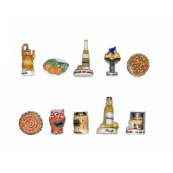 Série complète de 10 fèves La mirabelle en fête 2005