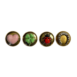 Série complète de 4 fèves Ladurée - Porte-bonheur 2005