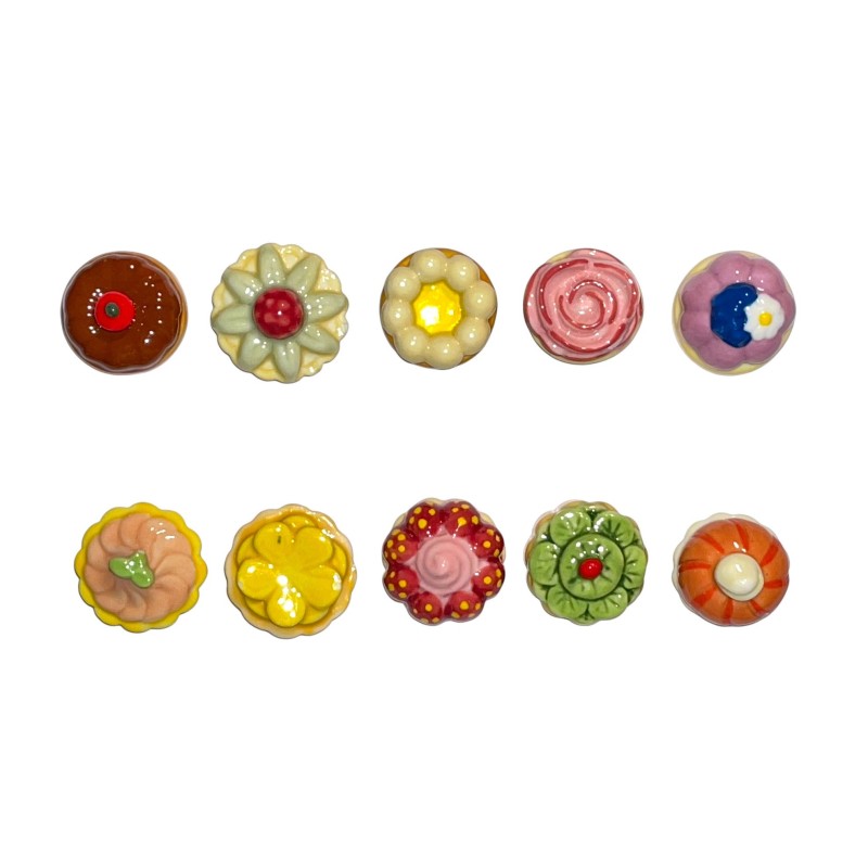 Série complète de 10 fèves Tartelettes fleur de fruits 2026