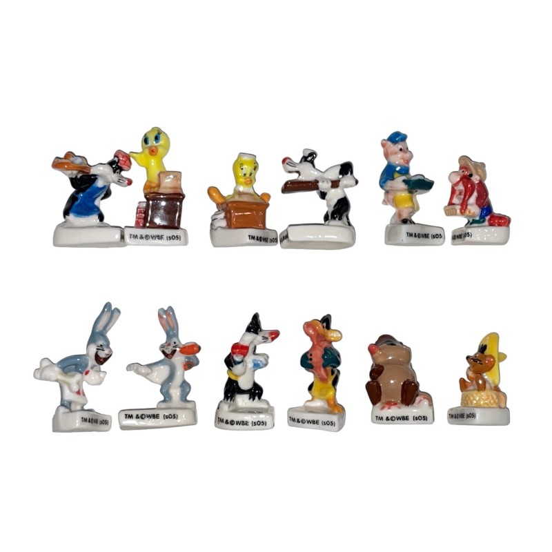 Série complète de 12 fèves Looney Tunes 2006