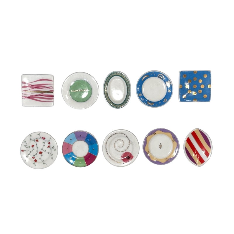 Série complète de 10 fèves Porcelaine et créations 2006