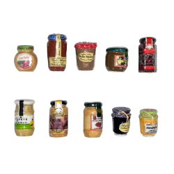 Série complète de 10 fèves Les gourmandises de Mamie 2006